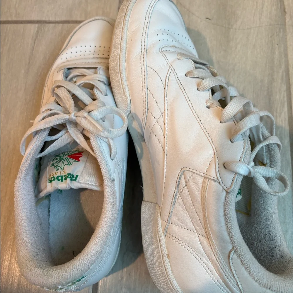 Reebok White Mens Sneakers, Sz 9.5 Used - Picture 11 of 11